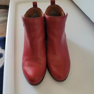 Lucky Brand red booties